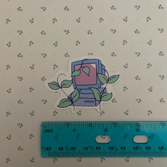 Computer Plant Sticker - Picture 2 of 2